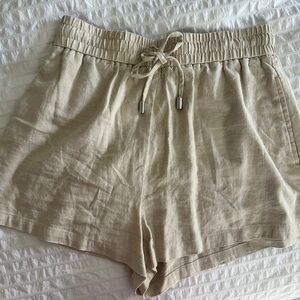 Zara Tan Linen Shorts